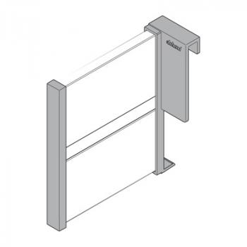 ORGA-LINE Längsteiler für TANDEMBOX Frontauszug, seidenweiß/terraschwarz/RAL 9006 weißaluminium/INOX